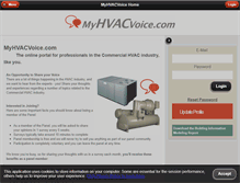 Tablet Screenshot of myhvacvoice.com